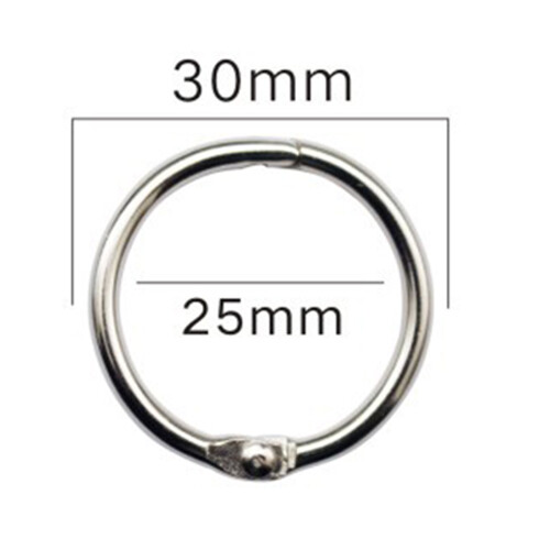 30er-Pack Buchbinderringe Büro Metall Loseblattring Schlüsselring-30Mm 2