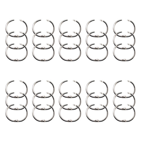 30er-Pack Buchbinderringe Büro Metall Loseblattring Schlüsselring-38Mm
