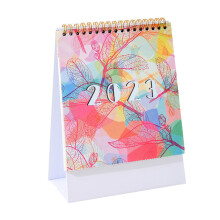 2023 Simple Flowers Tischkalender Standkalender Zeitplan Tischkalender Flip Tischkalender-Weiß A