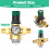 Waterdrukregelaar 1/2 inch, met meter en gaasfilter 3