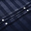 Imperial Rooms (Single , Navy) Luxury Stripe Duvet Cover Bedding Set Fitted Sheet 5