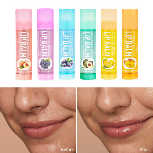 Fruit Flavor Lipstick / Lip Balm Set