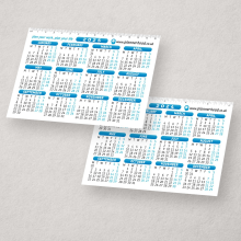 2024 & 2025 Calendar Card 6"x4" 2 Year Planner Large Text White Card