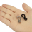 Mini Alloy Carabiner Clip Tiny Spring Snap Hook Carabiners for Backpack Keychains Accessories(Black) 5