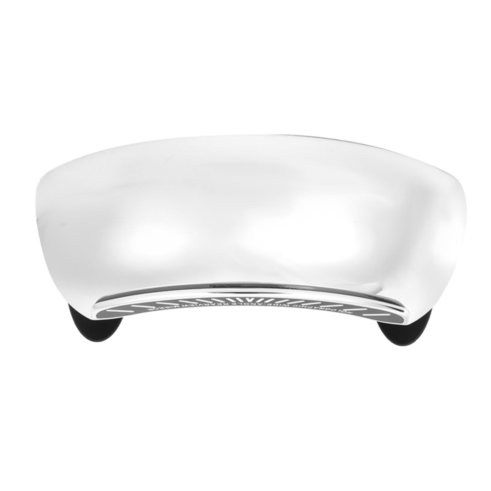 Motorcycle Rear View Mirror Chromed 180 Ultra Wide Angle Central Windscreen Mount Universal 4852966782140