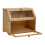 Living And Home 2-Tier Bamboo Bread Box for Kitchen Counter 3