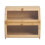 Living And Home 2-Tier Bamboo Bread Box for Kitchen Counter 4