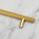 (160mm Handle) Brass Hexagon Cabinet Handle Brushed Gold 8