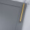 (160mm Handle) Brass Hexagon Cabinet Handle Brushed Gold 7