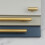 (320mm Handle) Brass Hexagon Cabinet Handle Brushed Gold 15