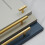 (320mm Handle) Brass Hexagon Cabinet Handle Brushed Gold 17