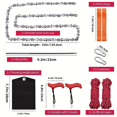 Kettensägen -Set, Metallhandbuch Tragbar 2