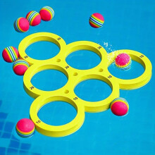 Le Choix Parfait Pour L'été: Des Jeux De Piscine Flottants De Sports Nautiques Amusants Avec Des Balles De Matériaux EVA.