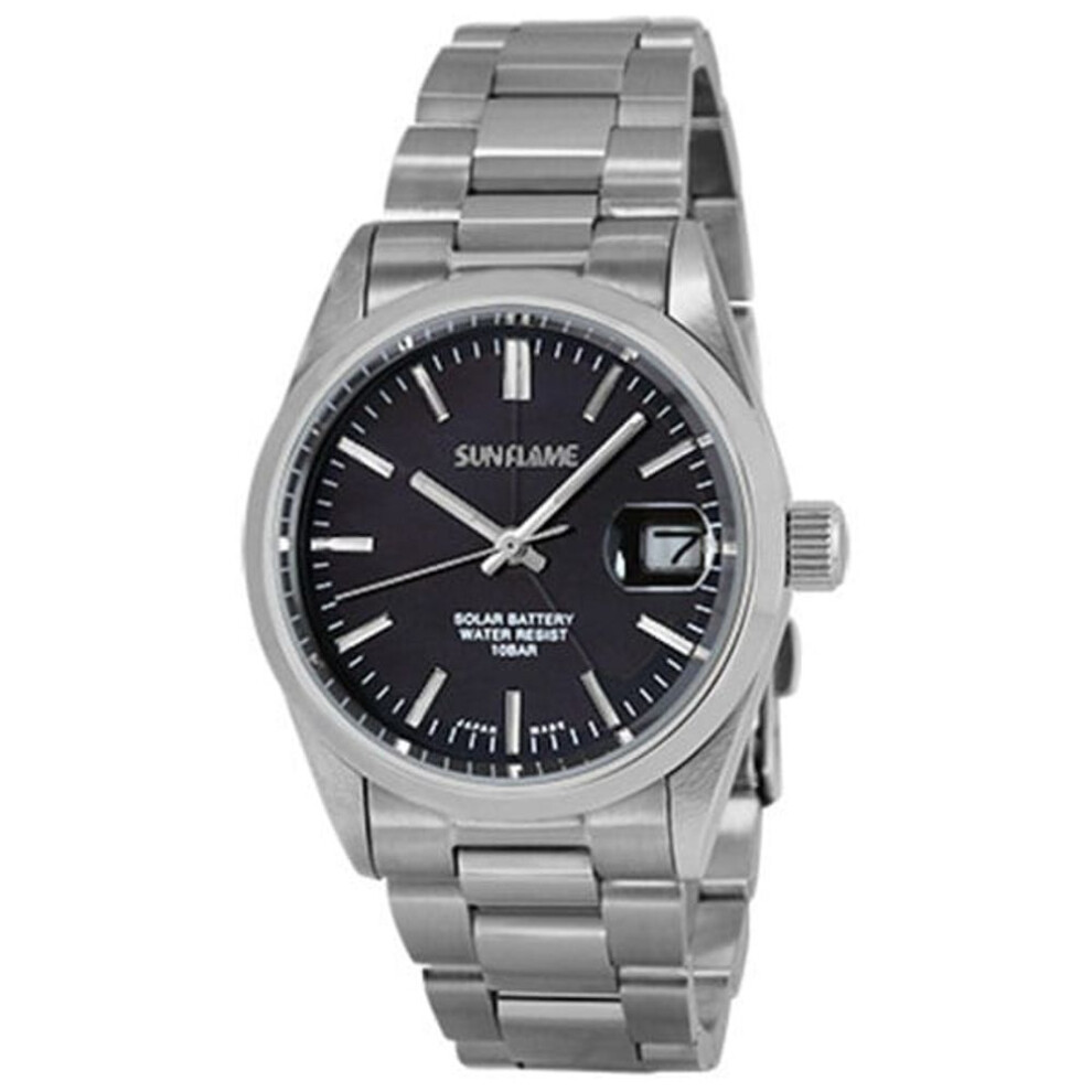 J-axis Unisex Mjz005-bk (sunflame Solar Sun Flame) Watch Analog