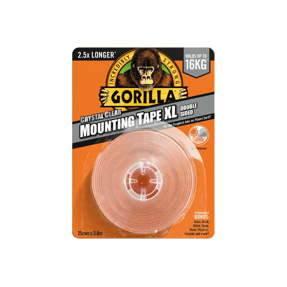 Gorilla Heavy Duty Mounting Tape XL 25mm x 3.8m