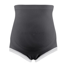 (Dark Gray, 1-pack) High Waist Maternity Panty Breathable Abdominal Support Pregnant Women Underwear