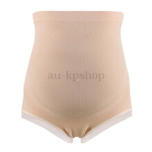 (Beige, 1-pack) High Waist Maternity Panty Breathable Abdominal Support Pregnant Women Underwear