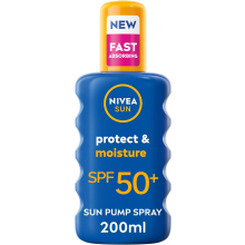 NIVEA SUN Protect & Moisture Sun Spray SPF 50+ (200ml)