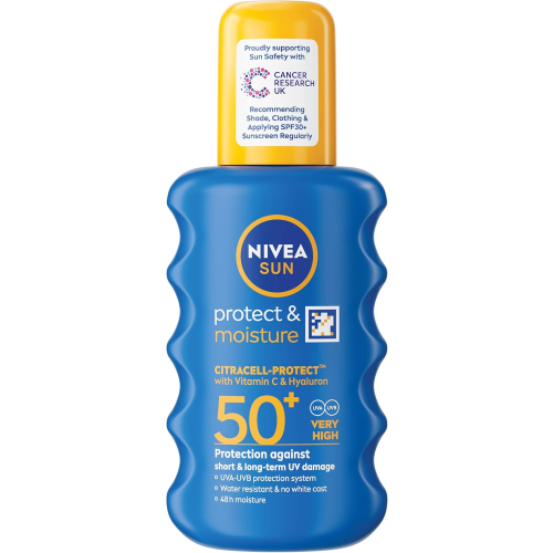 NIVEA NIVEA SUN Protect & Moisture Sun Spray SPF 50+ (200ml) 2