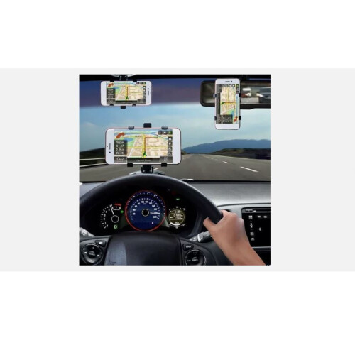 360° Clamp Dashboard Mobile Phone Holder Car Mount Cradle Stand GPS 1
