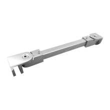 40 cm roestvrijstalen frameloze douchedeur met vast paneel, wand-tot-glas ondersteuningsstang voor 8 mm-12 mm dik glas,geld, ÃÃn munt