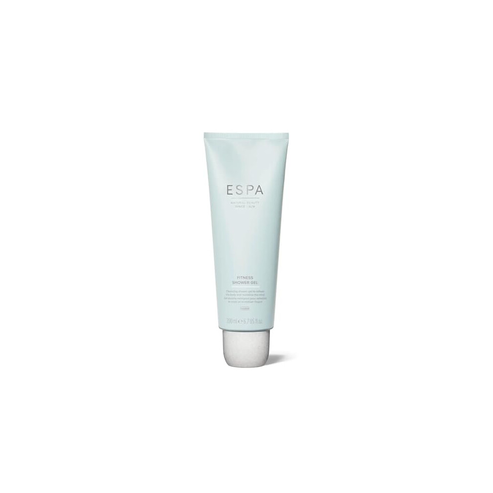ESPA | Fitness Shower Gel | 200ml | Rejuvenating Aromatherapy Blend | Eucalyptus, Clove Bude, Lavender & Coconut | Benzoic Acid Helps Detoxify | Meno-image-OPC-PHDV2C7-NEW