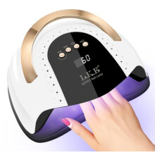 LKE UV Nail Lamp 268W Gel Nail Lamp Nail Dryer UV Lamps for Gel Nails, Professional LED Nail Lamp with Automatic Sensor / 4 Timer Setting, Portable U