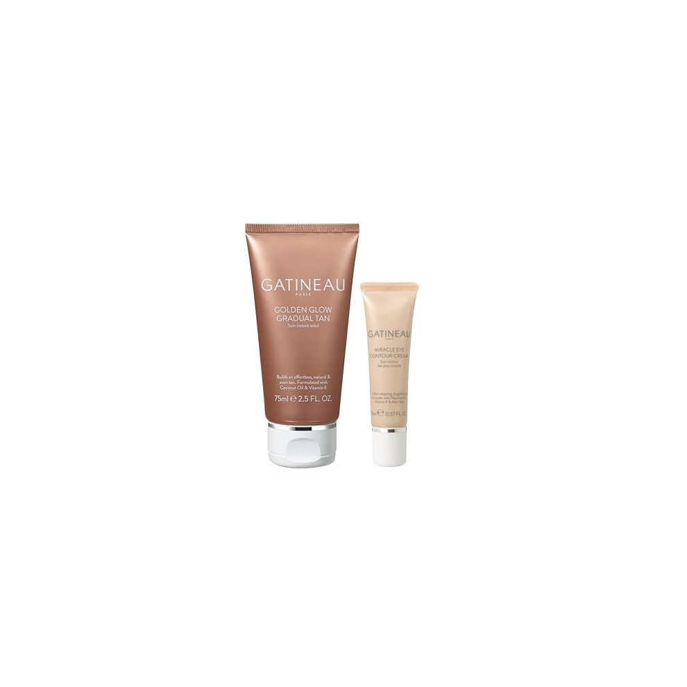 Gatineau - Miracle Eye Contour Cream (11ml) + Golden Glow Gradual Tan (75ml) Duo Beauty Skincare Treatments