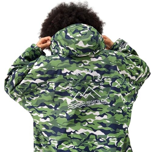 (XS/S, Camo/Pink) Regatta Outdoor Active Unisex Waterproof Zip Beach ...