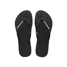 Havaianas - Slim Brasil Logo, Comfortable, Durable, and Lightweight Flip-Flops, Tribute to Brazil, Flag on Straps and Sole, Women