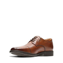 Clarks Men's Tilden Cap Derbys, Brown Dark Tan Leather, 7 UK