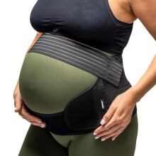 BABYGO 4 in 1 Pregnancy Support Belt Maternity & Postpartum Band - Relieve Back, Pelvic, Hip Pain, SPD & PGP >> inc 40 Page Pregnancy Book for Birth