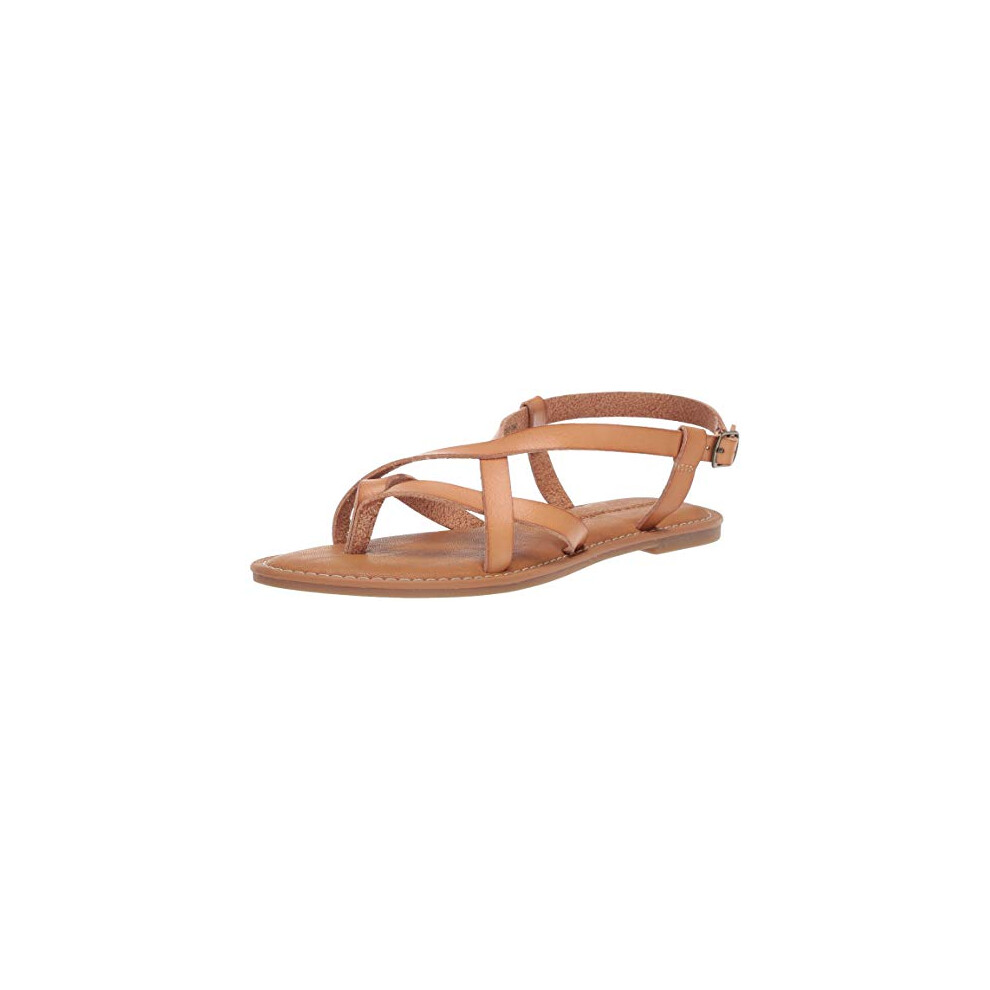 Amazon Essentials Women's Casual Strappy Sandal, Natural, 4 UK