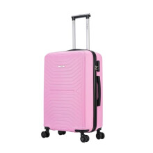 FLYMAX 24" Medium Suitcase 4 Wheel Lightweight Luggage Hard Shell ABS Travel Case Hold Check in Fits 15kg - 20kg Medium Size + 3 Digit Lock + Telesco