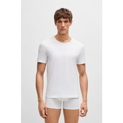Hugo Boss BOSS Men Pack Classic T-Shirt White 100 Small 1