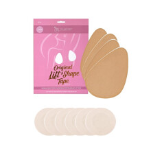Perky Pear Original Lift & Shape Boob Tape [A-G Cups] - 2 Pairs of Boob Tape & 3 pairs Nipple Protector covers - Colour Options (C-D, Beige)