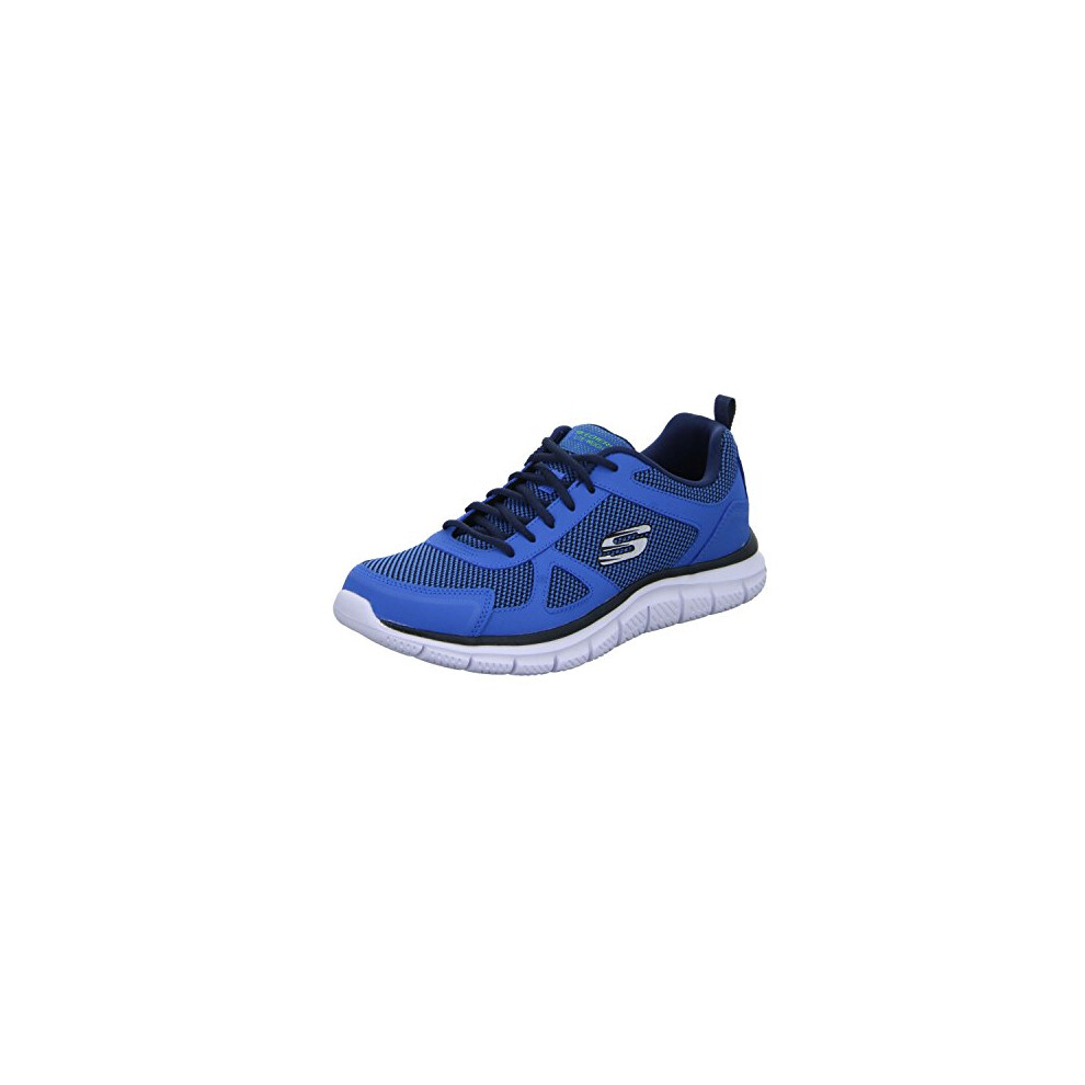 Skechers Men's Track Bucolo Oxford, Blue Lime, 12 UK