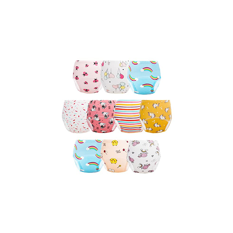 JackLoveBriefs Potty Training Pants for Boys Girls Cotton Potty Training Underwear, Training Pants for Toddlers 4-6 Years (10 Packs, L, Multicolor)-image-OPC-PHDV5TX-NEW