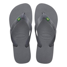 Havaianas - Top Brasil, Comfortable, Durable and Lightweight Flip-Flops, with Non-Slip Sole, Brazilian Flag on the Straps, Adults Unisex, 6/7 UK