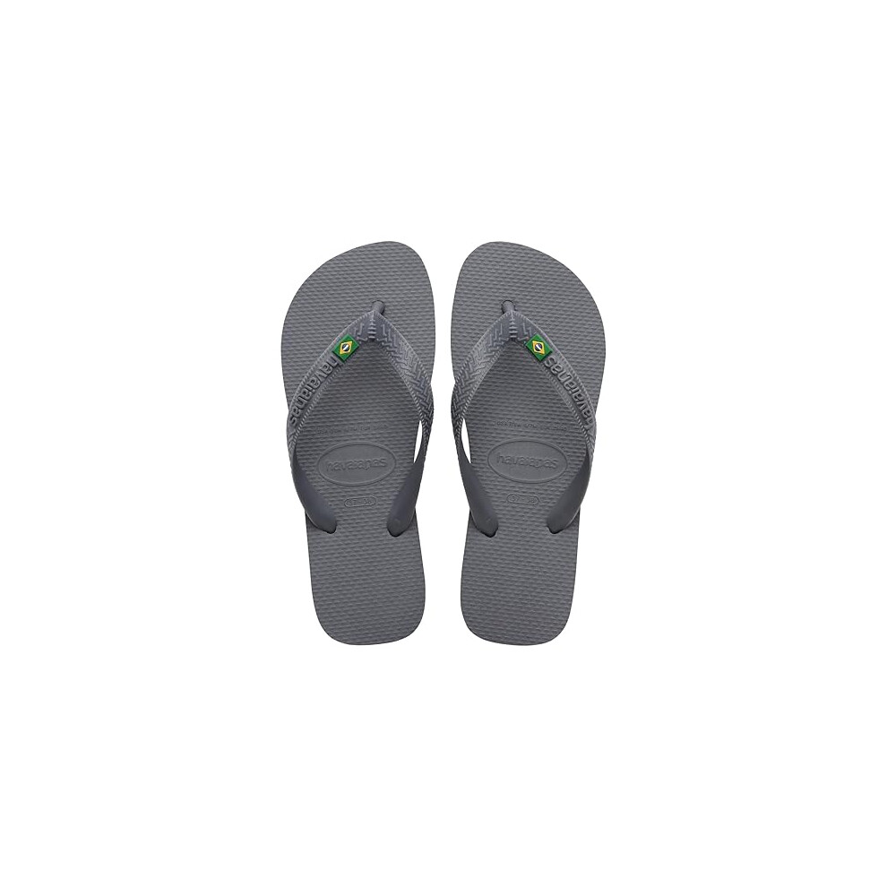 Havaianas - Top Brasil, Comfortable, Durable and Lightweight Flip-Flops, with Non-Slip Sole, Brazilian Flag on the Straps, Adults Unisex, 6/7 UK