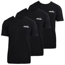ellesse Mens Azzini T-Shirt, Three Pack, Black MED