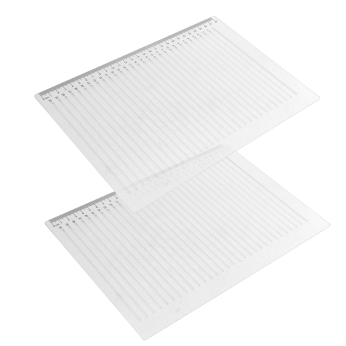 2 Pcs Straight Line Stencil 28 cm Scale Calligraphy Template for Journaling Envelope Lettering Guide 1