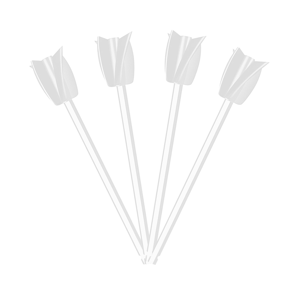 4Pcs Epoxy Mixing Stick Paint Stirring Rod Putty Cement Mixer Attachment With Drill Chuck For Oil Paint(White) 4852966708935