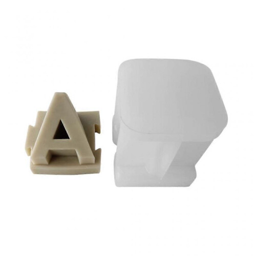 (A)3D Large Letter Epoxy Resin Molds Table Ornament Mould Plaster Making Tool