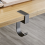 10 Shaped Table Edge Hook Student Desk Side Hanging Bag Removable Office Handbag Holders Hooks Gray 11