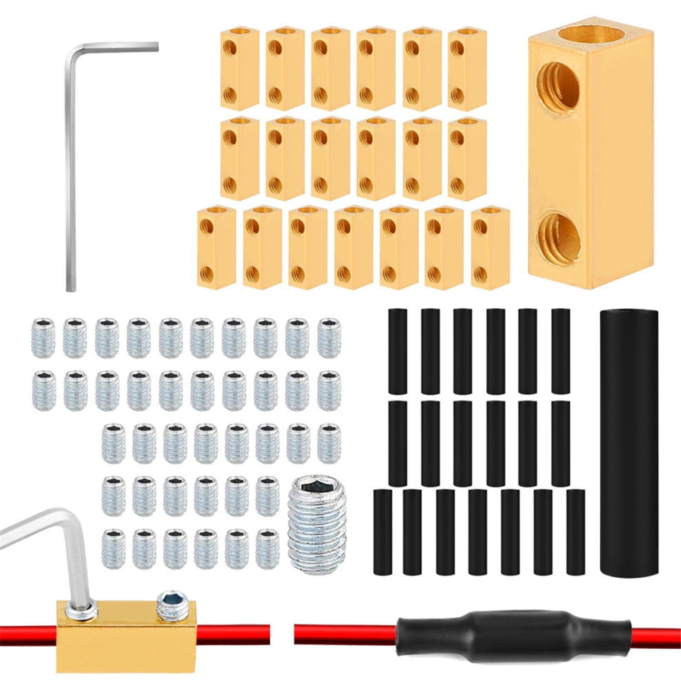 20Pcs 8 Gauge Wire Connectors,8 Awg Docking Connector Quick Wiring Connection Terminal 20A Connectors 4852966713427