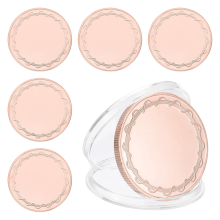 moedas em branco para gravação, moedas de 40 mm em branco para gravação a laser, moedas de desafio personalizadas, metal polido, ouro rosa