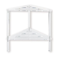 Acrylic Shower Bench, 12In D X W H, Heavy Duty 50lbs Capacity, Waterproof Non-Slip with Storage Shelf