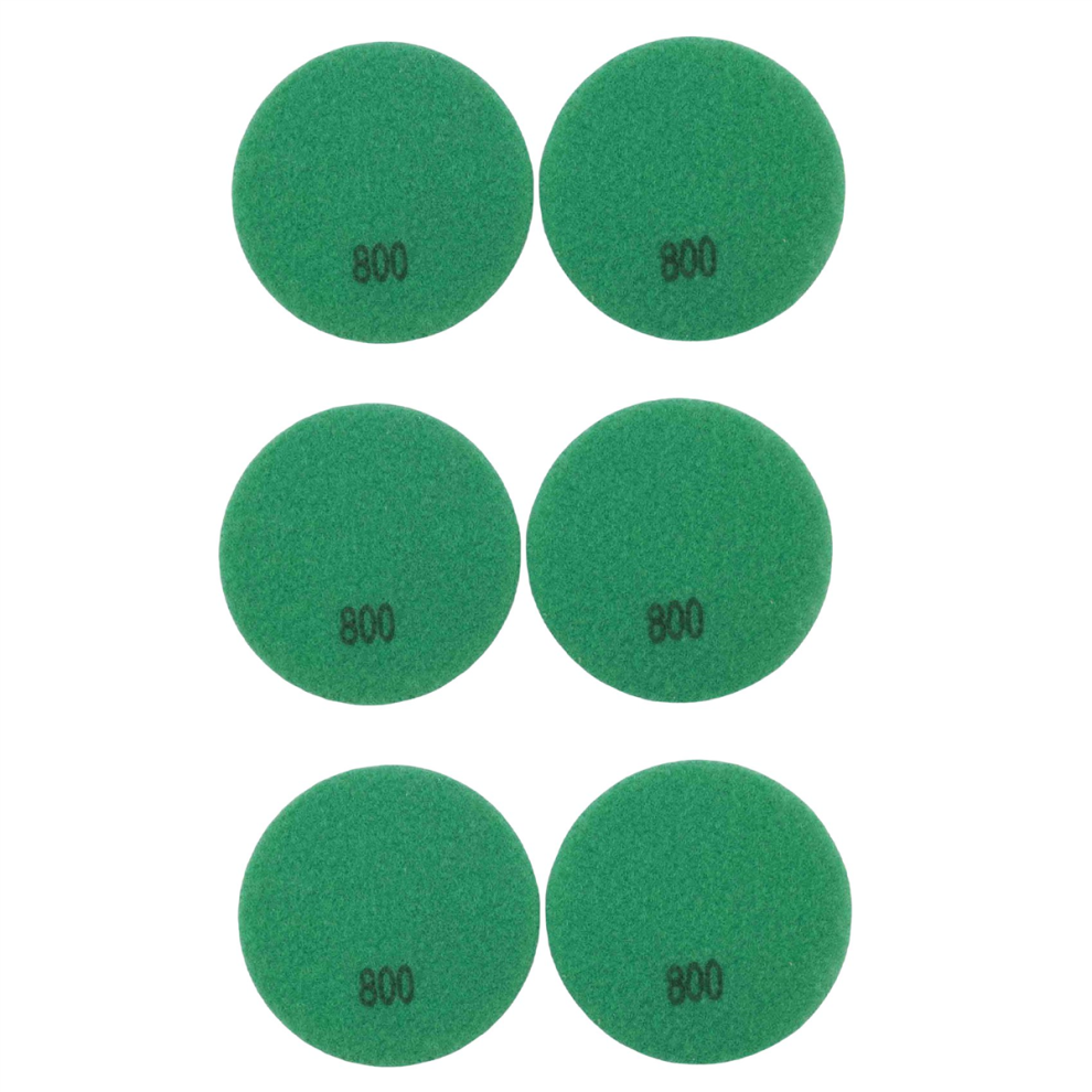 6 Pcs Diamond Floor Polishing Pads Resin Bond Terrazzo Diameter 4 Inch, 800 Grit 4852966720098