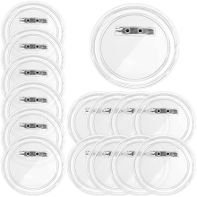 Set of 15 Acrylic Button Pins,Button Pins Make Your Own Picture Badges for DIY Crafts